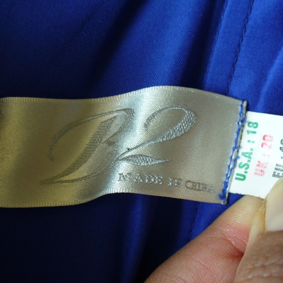 B2 Royal Blue strap dress Size 10-12 (#EV504) - Picture 4 of 7